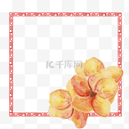 中国风窗户红色图片_古典中国风中式花框