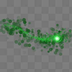 绿色效果素材图片_绿色时尚大气星云漩涡