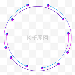 科技风格圆形边框设计