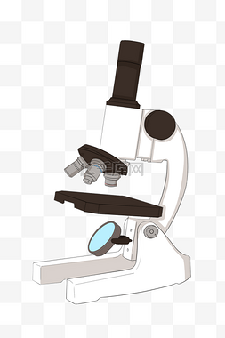 卡通显微镜医疗插图