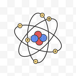 危险化学品标识图片_矢量原子模型图案