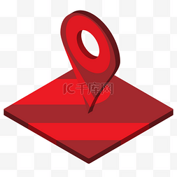 站点标记图片_红色高级矢量定位系统