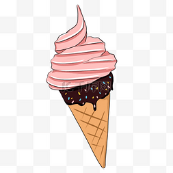 野果冰淇淋图片_手绘夏日冰淇淋下载