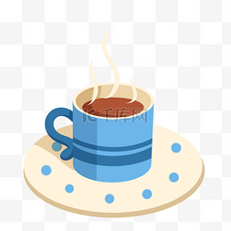 下午茶咖啡杯图片_蓝色温馨下午茶咖啡
