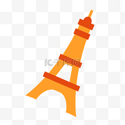 卡通免图片_矢量卡通手绘法国巴黎铁塔免抠图