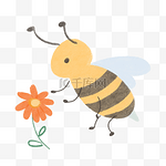 蜜蜂采花昆虫采蜜