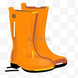 秋天雨鞋图片_黄色的雨鞋