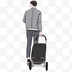 行李旅客图片_春运时拿着行李的旅客7