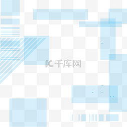 科技蓝色封面图片_蓝色几何方方块装饰