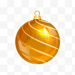 圆形背景装饰图图片_圣诞节金色圆形吊球