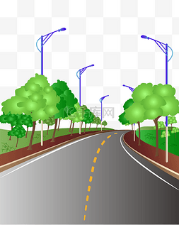 混泥土路面图片_矢量免扣卡通马路