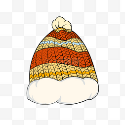 彩色冬天保暖帽子