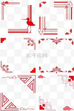我等的花儿都谢了图片_手绘中国风窗花边框剪纸风