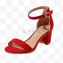 生活用品女图片_一只红色的女款鞋子