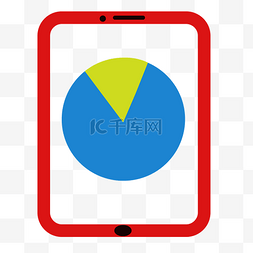 扇形图数据图图片_矢量平板电脑扇形图表信息图