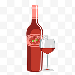 红酒杯红酒图片_一支红酒和一杯红酒