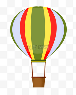 热气球飘图片_红色的热气球插画