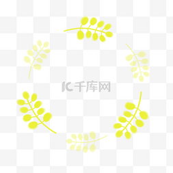 漂浮树叶免抠png图片_黄色的漂浮叶子背景