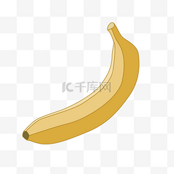 水果蔬菜卡通图片_一根黄色的大香蕉