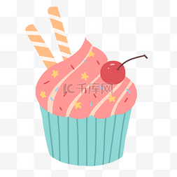 水果糕点插画图片_美味可口的蛋糕插画