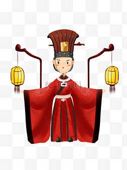 淄博旅游海报图片_商用手绘中国古代皇帝明朝古风宫
