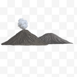 火山喷山图片_两座火山