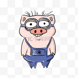 卡通手绘猪系列图片_百变小猪猪系列