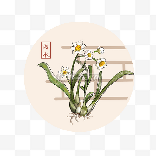 苗墨　水墨画 梅花 玉骨仙姿 青色背景 梅花小鸟水墨画_图品汇
