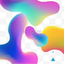 炫酷流体线条抽象图片_618彩色流体渐变618炫彩流体酷炫不