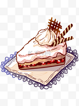 手绘蛋糕甜品图片_手绘蛋糕甜品食物可商用元素