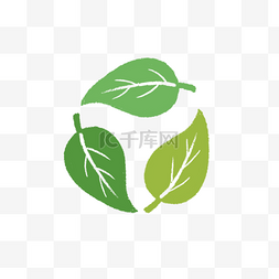 绿色环保回收图片_手绘可爱环保绿叶