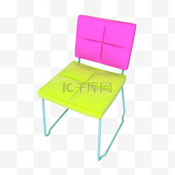 简约椅子图片_写实质感3D座椅01