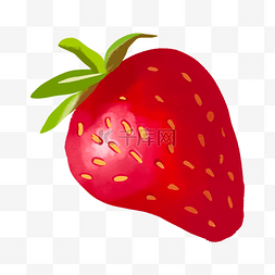 大桶草莓图片_卡通红色大草莓下载