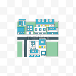 城市街道扁平化图片_扁平化城市街区街道