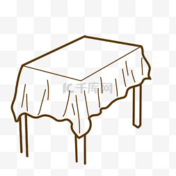 卡通桌子桌子图片_方型桌子简笔画