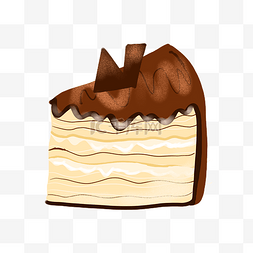 巧克力美食面包插画