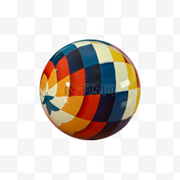  格子皮球小球