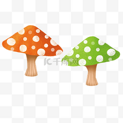 彩色的蘑菇图片_ 彩色的蘑菇 