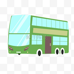 绿色大巴车