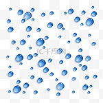 创意蓝色水滴效果元素