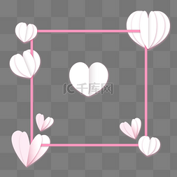 折纸爱心图片_情人节折纸心形矢量创意心形图案