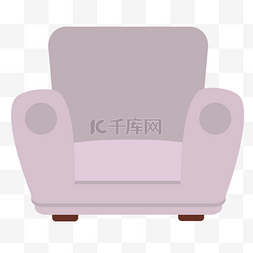  浅紫色沙发 