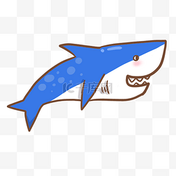 手绘海洋动物海豚插画