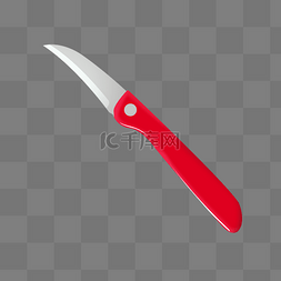 红色水果刀图片_家用水果刀