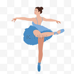 踮起脚尖图片_芭蕾舞女孩