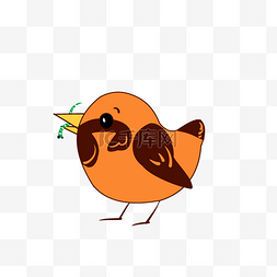 小鸟卡通动物图片_可爱的动物小鸟插画