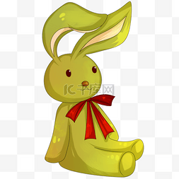 手绘玩具兔子图片_儿童玩具兔子