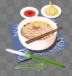 餐饮海报插画图片_餐饮广告之中国传统美食主题手绘