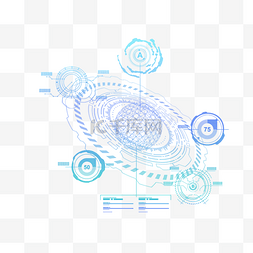 科技炫酷星球图片_未来科技齿轮标题