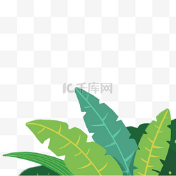 创意大自然图片_绿色植物创意叶子元素